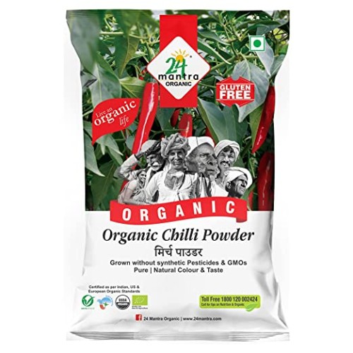 24 Mantra Organic Chili Powder 100g