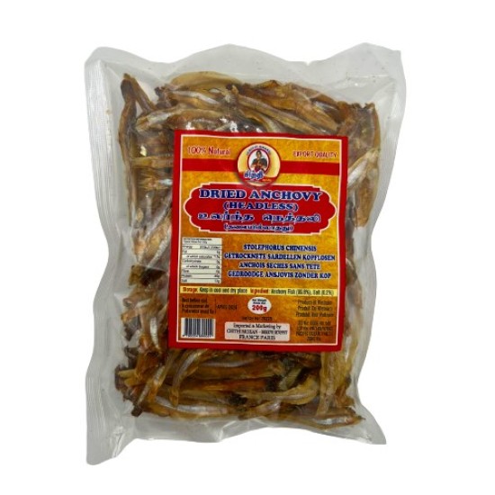 Chithi Dried Anchovy/ Nethilli Karuvadu (HEADLESS) 200g